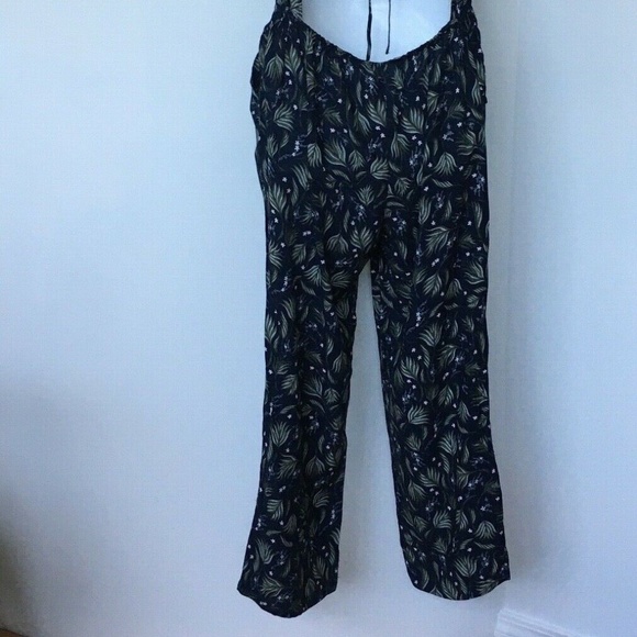 Green Cove Jumpsuit Blue & Green Floral Size M - Picture 11 of 11